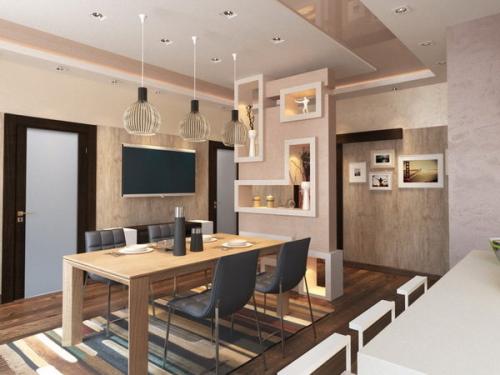 Совмещенная гостиная с кухней в частном доме. На что обратить внимание перед началом работ