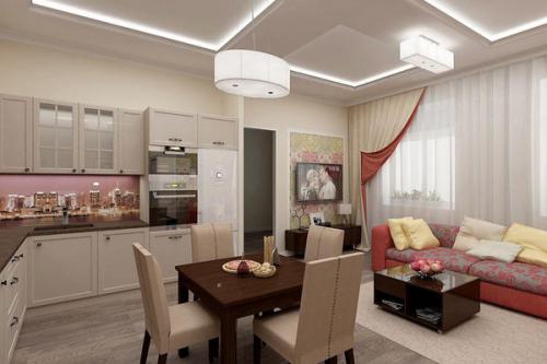 Совмещенная гостиная с кухней в частном доме. На что обратить внимание перед началом работ