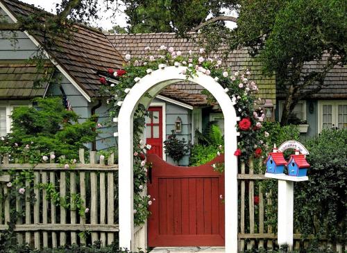 Арки во дворе частного дома. Чем разграничить зоны в саду