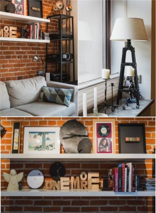 Как обставить 1 комнатную квартиру 33 кв.м. Лофт, который поселился на 33 м