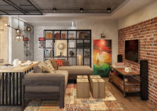 Интерьер маленькой комнаты с диваном. Стили интерьера для маленькой гостиной