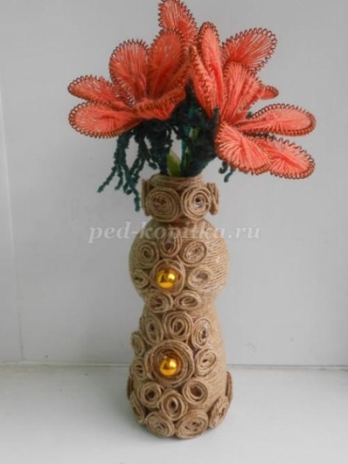 Как из пластиковой бутылки сделать вазу своими руками. Как делать вазы из пластиковых бутылок своими руками? 13 Как из пластиковой бутылки сделать вазу своими руками. Как делать вазы из пластиковых бутылок своими руками? 13