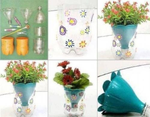 Как из пластиковой бутылки сделать вазу своими руками. Как делать вазы из пластиковых бутылок своими руками? 12 Как из пластиковой бутылки сделать вазу своими руками. Как делать вазы из пластиковых бутылок своими руками? 12