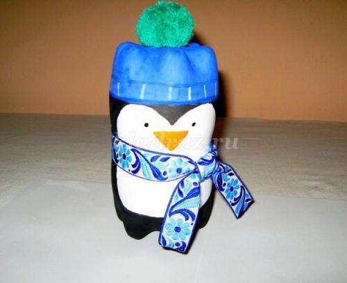 Поделка из бутылки пингвин. Поделки из пластиковых бутылок: большие и маленькие пингвины!!! 26