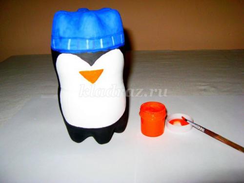 Поделка из бутылки пингвин. Поделки из пластиковых бутылок: большие и маленькие пингвины!!! 22