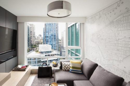 Интерьер маленькой комнаты с диваном. Стили интерьера для маленькой гостиной