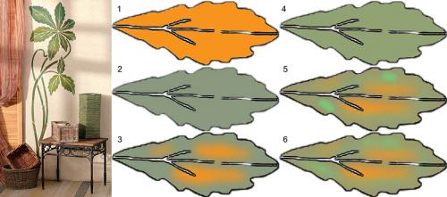 Рисунок в комнате на стене. Некоторые особенности росписи по штукатурке 08 Рисунок в комнате на стене. Некоторые особенности росписи по штукатурке 08