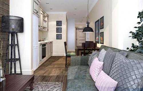 Планировка комнаты на 2 комнаты. Особенности планировки двухкомнатных помещений