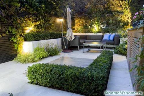 Дизайн двора частного дома 10 соток. Стилевое направление и оригинальные идеи