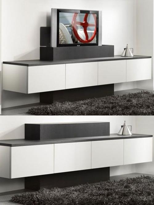 Телевизор спрятанный в тумбе. Не выбрасывай телевизор с балкона: 5 крутых способов красиво спрятать телевизор в гостиной