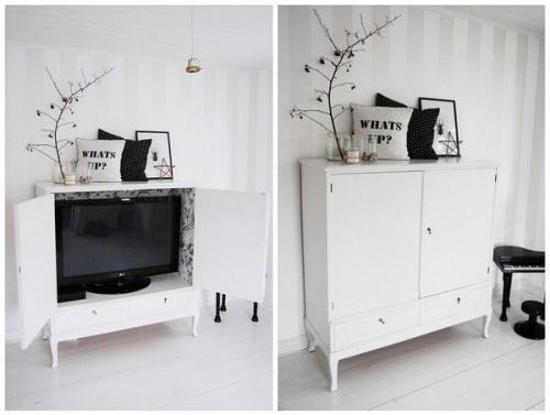 Как спрятать телевизор в интерьере?