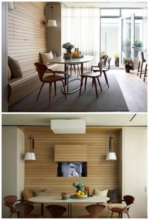 Как спрятать телевизор в интерьере?