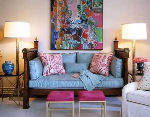 Бирюзовый и розовый 07