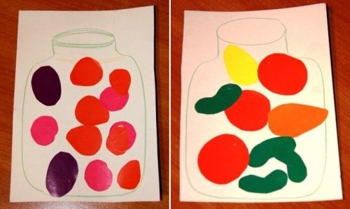 Поделки с детьми 3-5 лет. Самые простые аппликации - для начинающих: