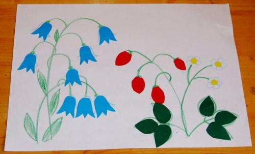 Поделки с детьми 3-5 лет. Самые простые аппликации - для начинающих: