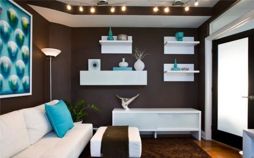 Красно-коричневый цвет в интерьере. С какими цветами сочетается коричневый в интерьере