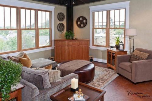 Дизайн комнаты с 2 окнами на разных стенах. Преимущества и недостатки гостиных с двумя окнами 15 Дизайн комнаты с 2 окнами на разных стенах. Преимущества и недостатки гостиных с двумя окнами 15