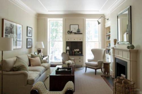 Зал с двумя окнами на разных стенах. Особенности планировки и зонирование