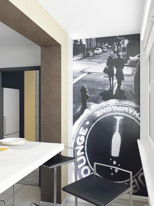 Двухкомнатная квартира в стиле минимализм. Однушка в стиле минимализма