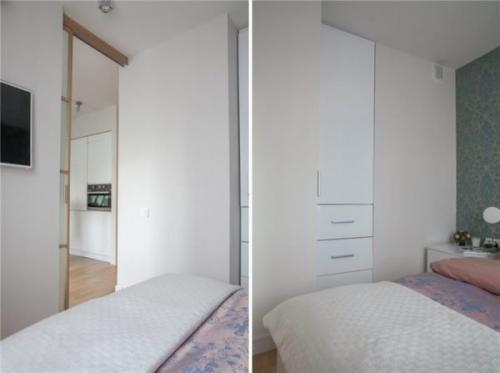 Планировка 1 комнатной квартиры 33 кв м. Белый в основе