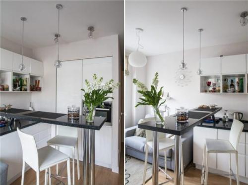 Планировка 1 комнатной квартиры 33 кв м. Белый в основе