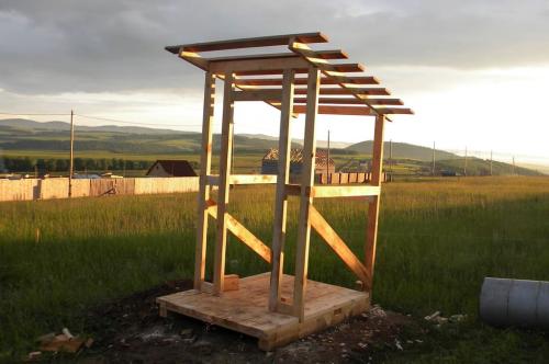 Санузел на даче своими руками. Биотуалет 02