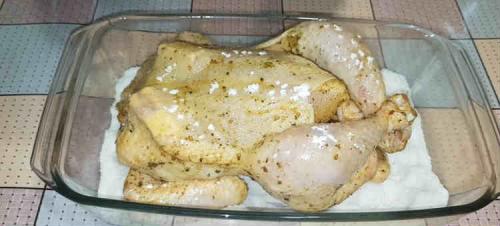 Как сделать румяную корочку на курице. Курица целиком в духовке с хрустящей корочкой на соли