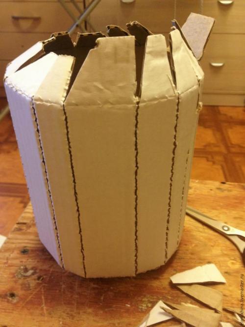 Пенек из картона своими руками. Делаем искусственный пень