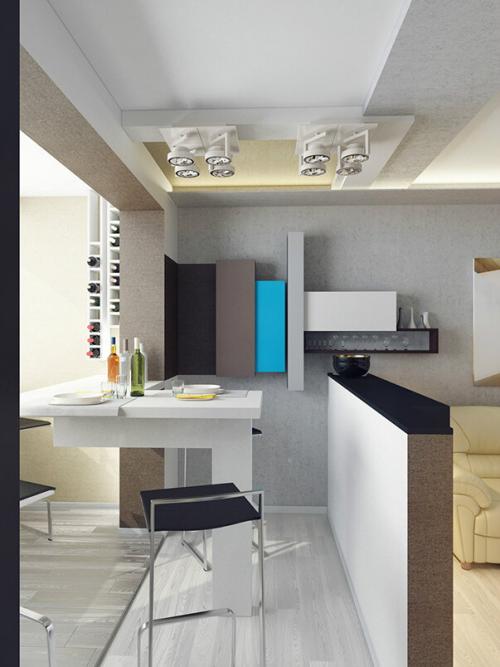 Двухкомнатная квартира в стиле минимализм. Однушка в стиле минимализма