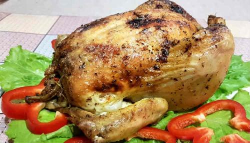 Как сделать румяную корочку на курице. Курица целиком в духовке с хрустящей корочкой на соли