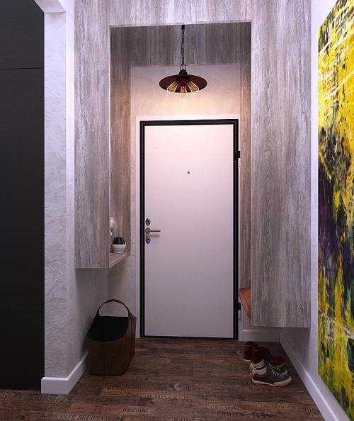 Двухкомнатная квартира в стиле лофт, 60 м 03