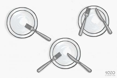 Этикет за столом приборы. Язык столовых приборов: знаки официанту