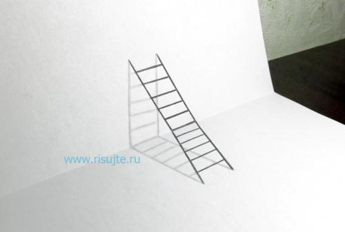 Как нарисовать 3d рисунок в тетради. Рисуем 3д рисунки карандашом поэтапно для начинающих