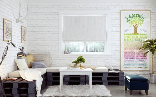 Стена из белого кирпича. Белый клинкерный кирпич в интерьере квартиры 09 Стена из белого кирпича. Белый клинкерный кирпич в интерьере квартиры 09