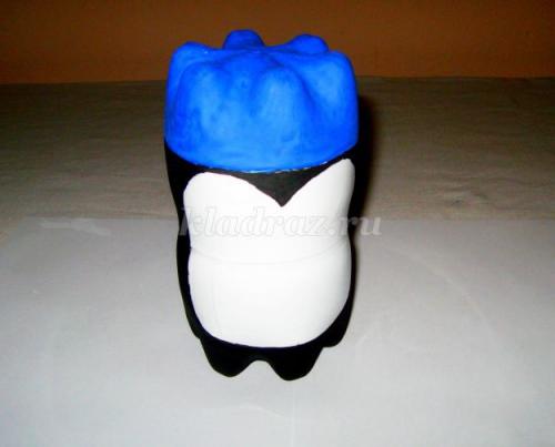 Поделка пингвин из пластиковой бутылки. Поделки из пластиковых бутылок: большие и маленькие пингвины!!! 15