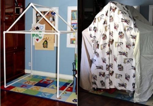 Перегородки из пвх труб. Поделки из пластиковых труб для детской площадки