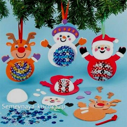 Поделки на новый год в школу.  Новогодние поделки из картона
