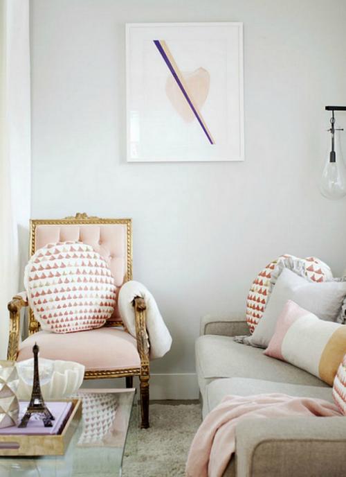 Пыльно розовый цвет в интерьере. Пыльно розовый цвет, оттенки в интерьере