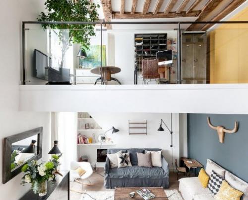 Двухуровневая квартира в стиле лофт. Двухуровневая квартира – студия в стиле лофт