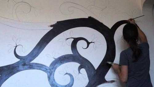 Нарисовать картину на стене. Что важно знать о способах росписи стен? 17 Нарисовать картину на стене. Что важно знать о способах росписи стен? 17