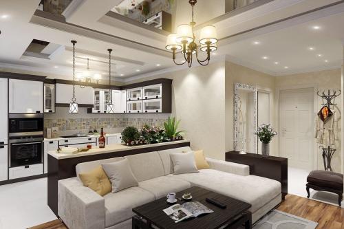 Дизайн гостиной в доме с кухней. Интерьер кухни-гостиной 20 кв.м