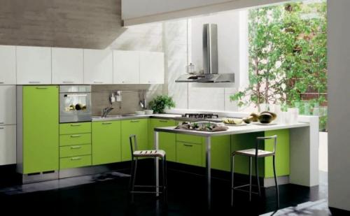 Кухня зеленая сочетание цветов. Удачные сочетания зеленой палитры на кухне