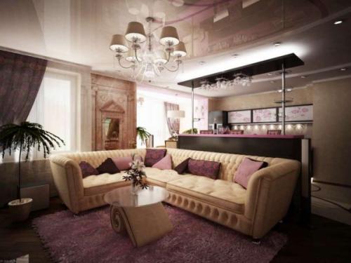 Дизайн кухни совмещенной с гостиной в частном доме. Какой стиль выбрать