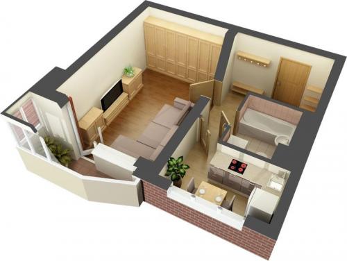 Кухня в однушке п44т. Что стоит знать перед планировкой и созданием дизайна квартиры типа п44т