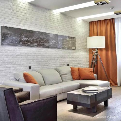 Стена белый кирпич в интерьере. Чем привлекательна стена из белого кирпича?