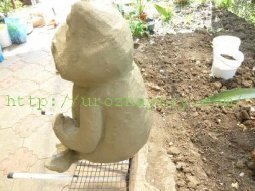 Лягушка для дачи своими руками. Садовая фигура лягушка своими руками. Мастер-класс Надежды Гулак.