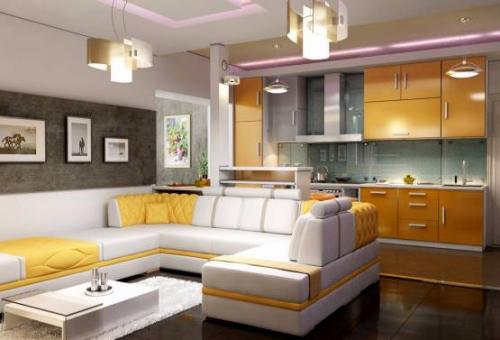 Кухня 18 кв м. Цветовая гамма