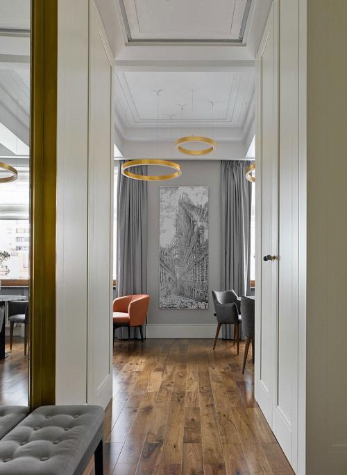 Эффектный дизайн с элементами ар-деко в небольшой квартире (47 кв. м) 02