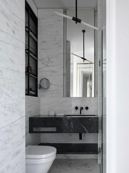 Эффектный дизайн с элементами ар-деко в небольшой квартире (47 кв. м) 07