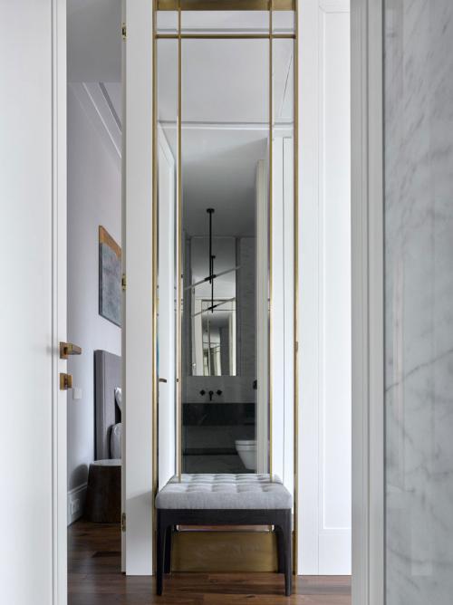 Эффектный дизайн с элементами ар-деко в небольшой квартире (47 кв. м) 08